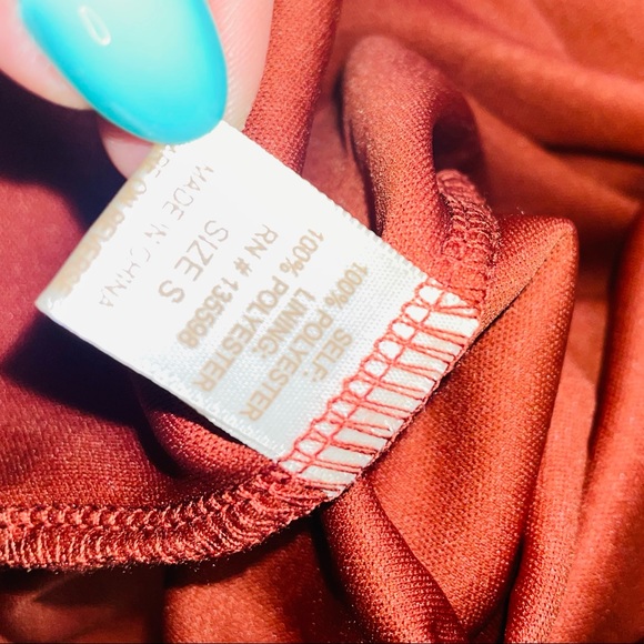 Liberty Love Burnt Orange Floral Ruffle Mini Dress - Picture 10 of 10